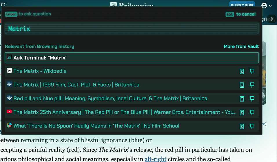 Search everything you've ever read